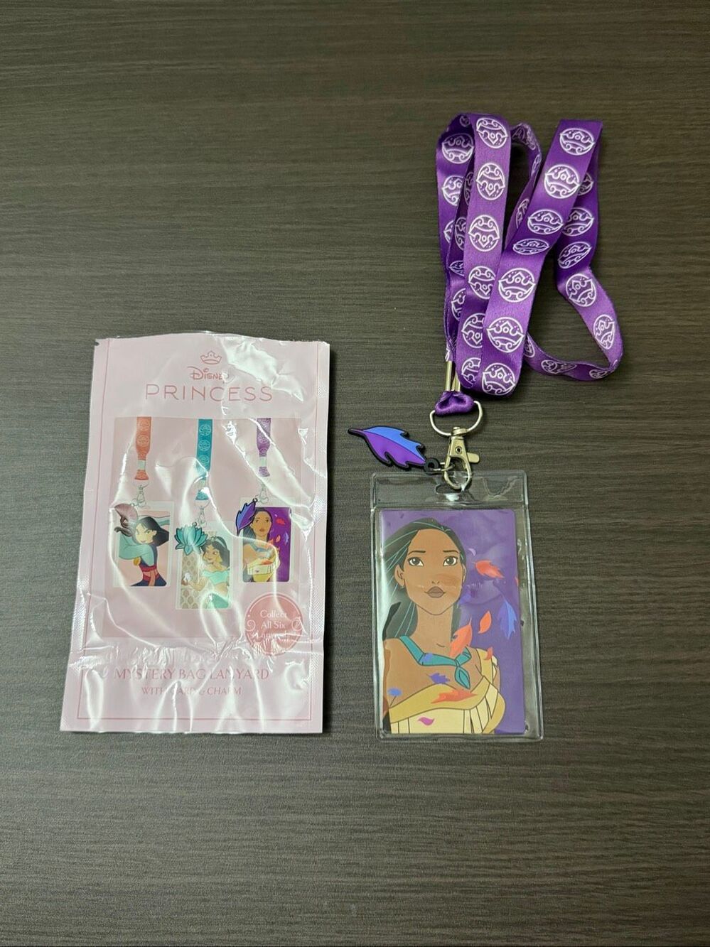 Disney Princess Blind Bag Lanyard with Charm - Pocahontas